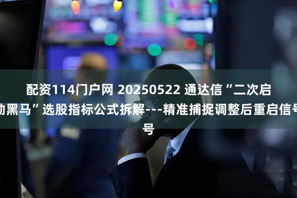 配资114门户网 20250522 通达信“二次启动黑马”选股指标公式拆解---精准捕捉调整后重启信号